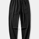 Geometric Jacquard Long Sleeve T-Shirt with Arc Hem & Jogger Pants Set
