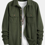 Two-Pocket Corduroy Shirt