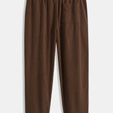 Patchwork Corduroy Shirt & Straight-Leg Corduroy Trousers