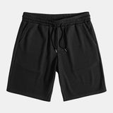 Ribbed Muscle Fit Stand Collar Shirt and Shorts Set