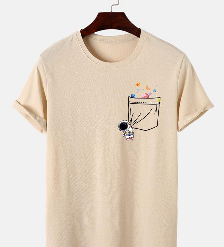 Astronaut Galaxy Pocket Graphic Tee