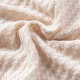 Cuban Collar Short Sleeve Knitted Waffle Shirt with Crinkle Textured Straight Leg Pants