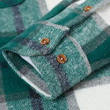 Plaid Flannel Overshirt with Double Pockets