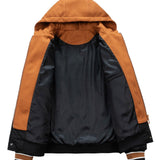Dual-Function Quilted Hooded Baseball Jacket