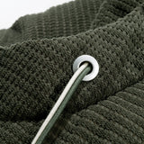 Teddy-Fleece Lined Corduroy Hooded Puffer Jacket