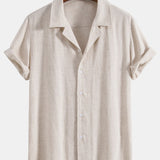 Cuban Shirt in Linen and Rayon Blend