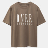 Oversized Drop Shoulder T-Shirt with Slogan Print