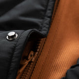 Dual-Function Quilted Hooded Baseball Jacket