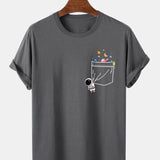 Astronaut Galaxy Pocket Graphic Tee