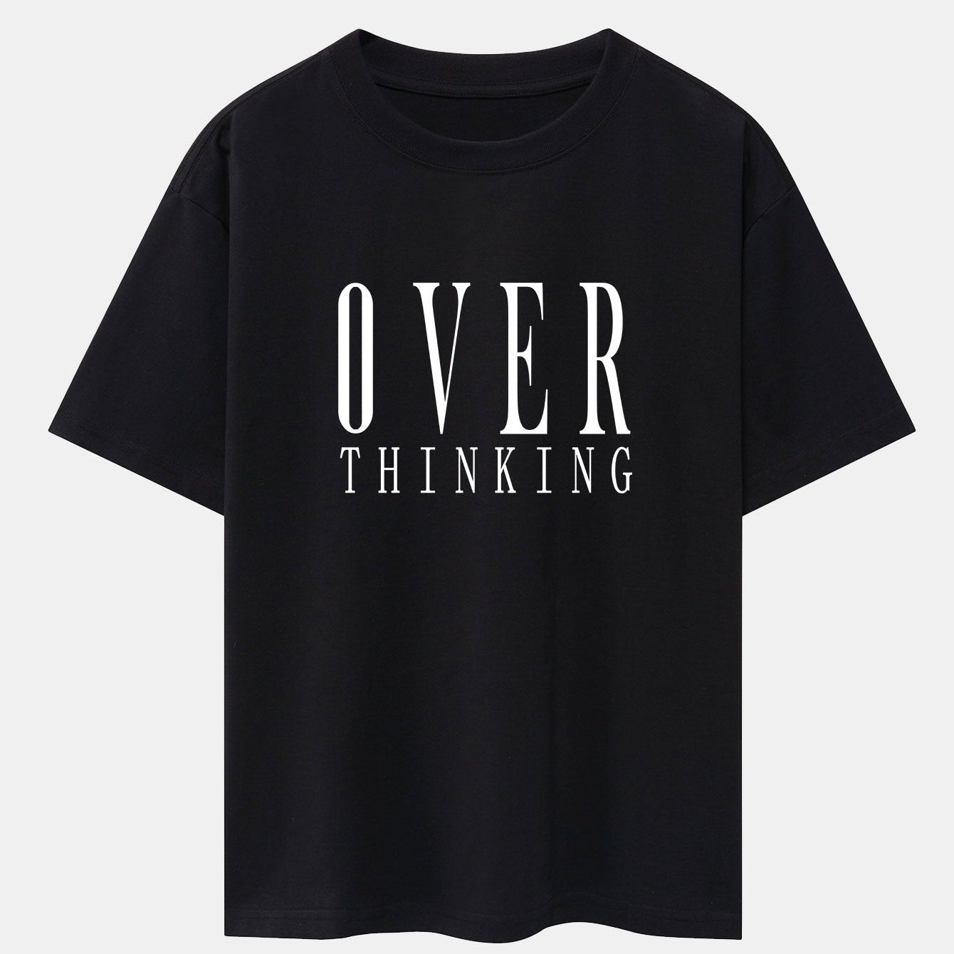 Oversized Drop Shoulder T-Shirt with Slogan Print
