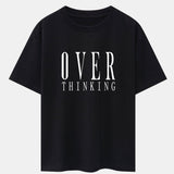 Oversized Drop Shoulder T-Shirt with Slogan Print