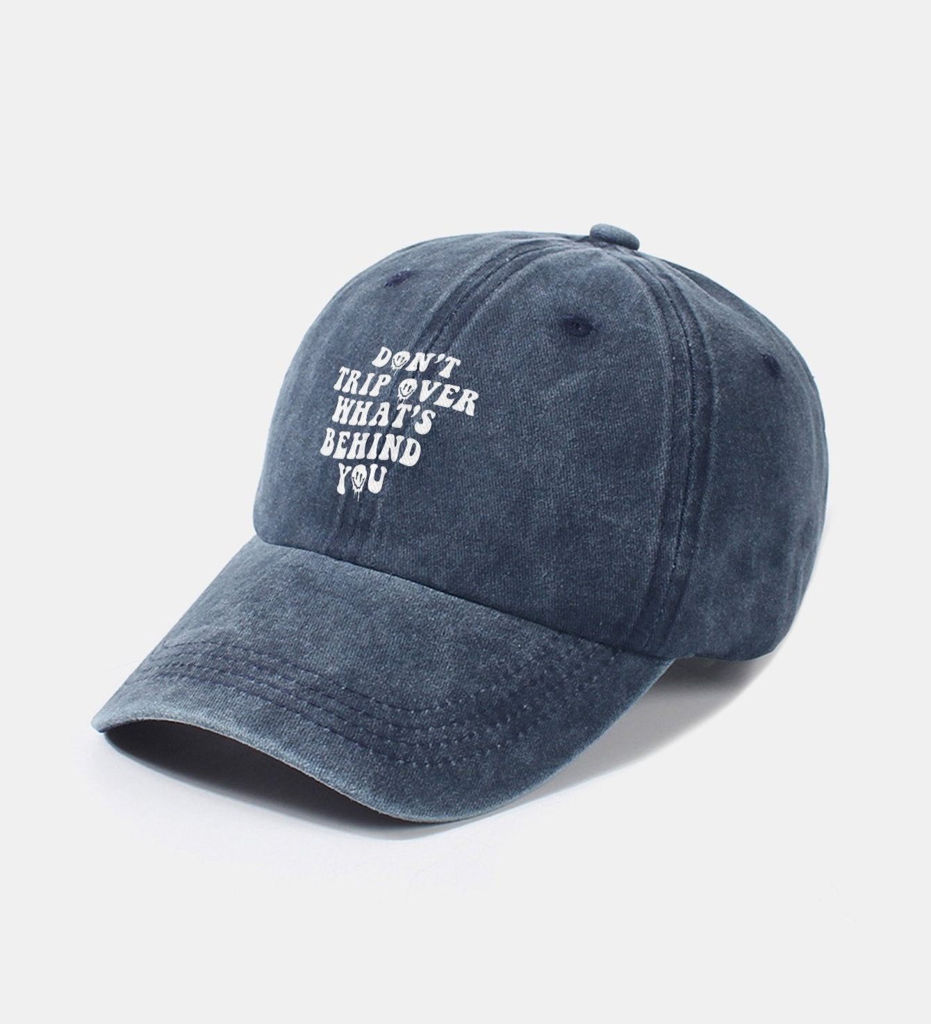 Custom Vintage Washed Cotton Baseball Cap with Personalized Slogan