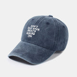 Custom Vintage Washed Cotton Baseball Cap with Personalized Slogan