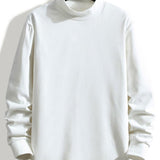 Long Sleeve Fleece Mock Neck Tee