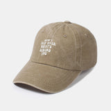 Custom Vintage Washed Cotton Baseball Cap with Personalized Slogan