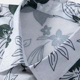 Floral Pattern Button-Up Shirt and Swim Shorts Set