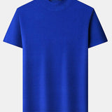 Short Sleeve Muscle-Fit Mock Neck Sweater