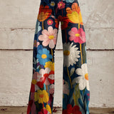 Léna - Pantalons Amples Fleuris