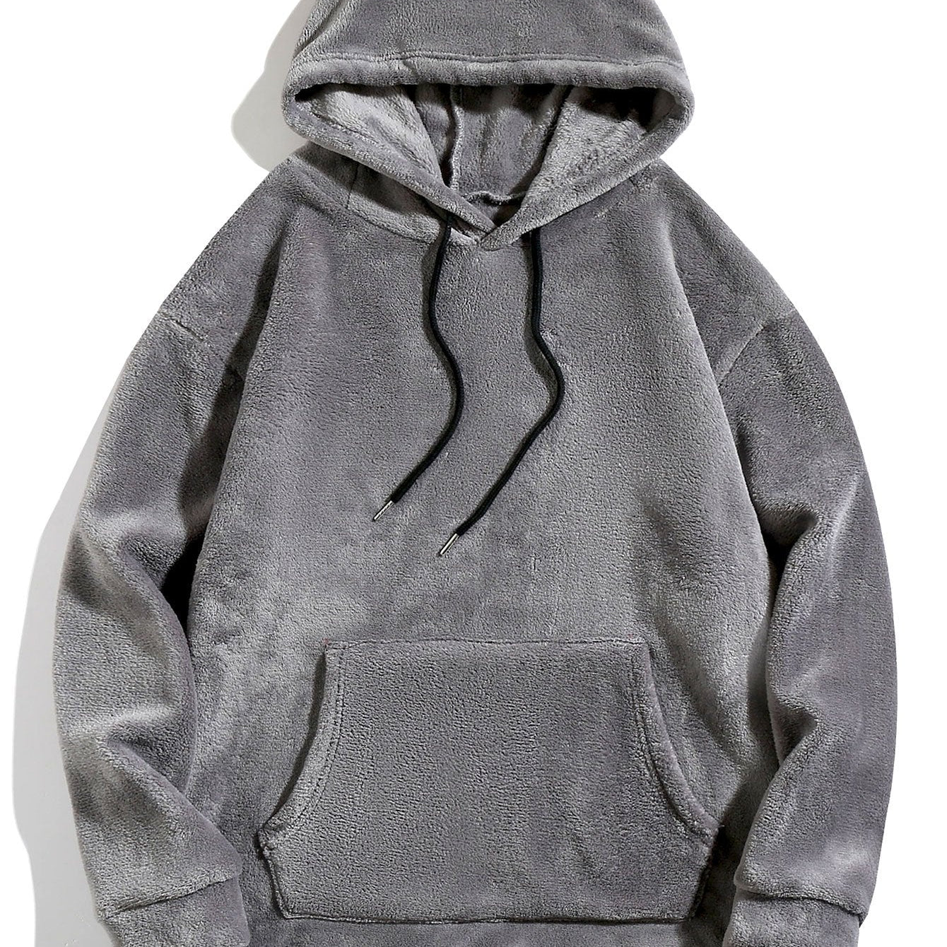 Cozy Teddy Fleece Hoodie with Ear Details