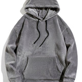 Cozy Teddy Fleece Hoodie with Ear Details