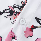 Button-Up Shirt with Floral Print