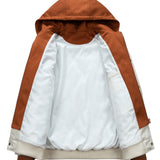 Dual-Function Quilted Hooded Baseball Jacket