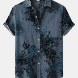Floral Ink Print Shirt