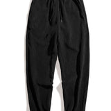 Drawstring Corduroy Joggers