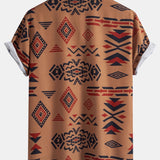 Geometric Aztec Pattern Shirt