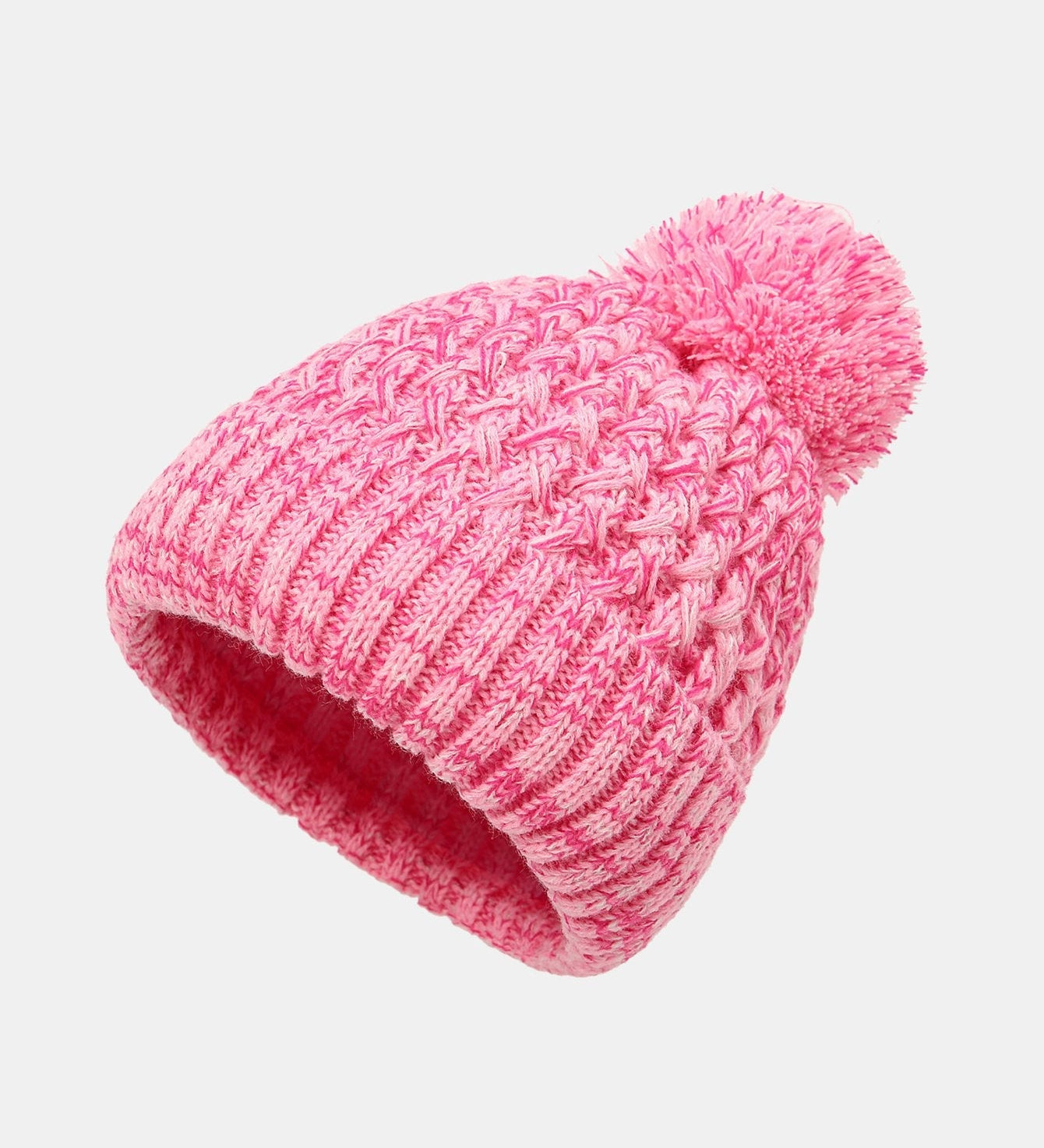 Pom Pom Jacquard Knit Beanie