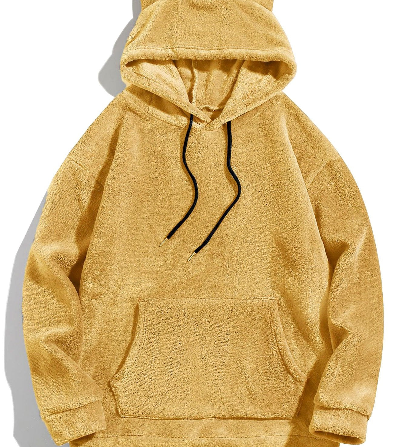 Cozy Teddy Fleece Hoodie with Ear Details