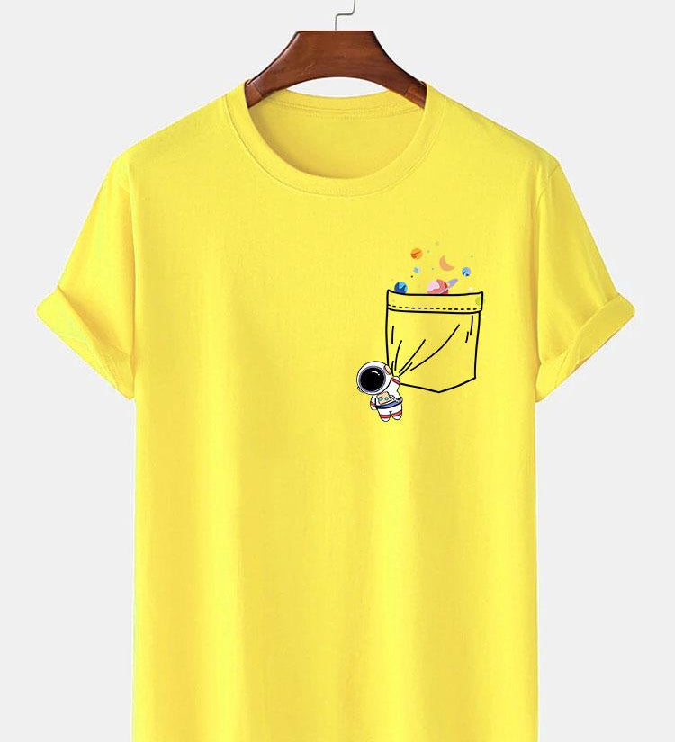 Astronaut Galaxy Pocket Graphic Tee