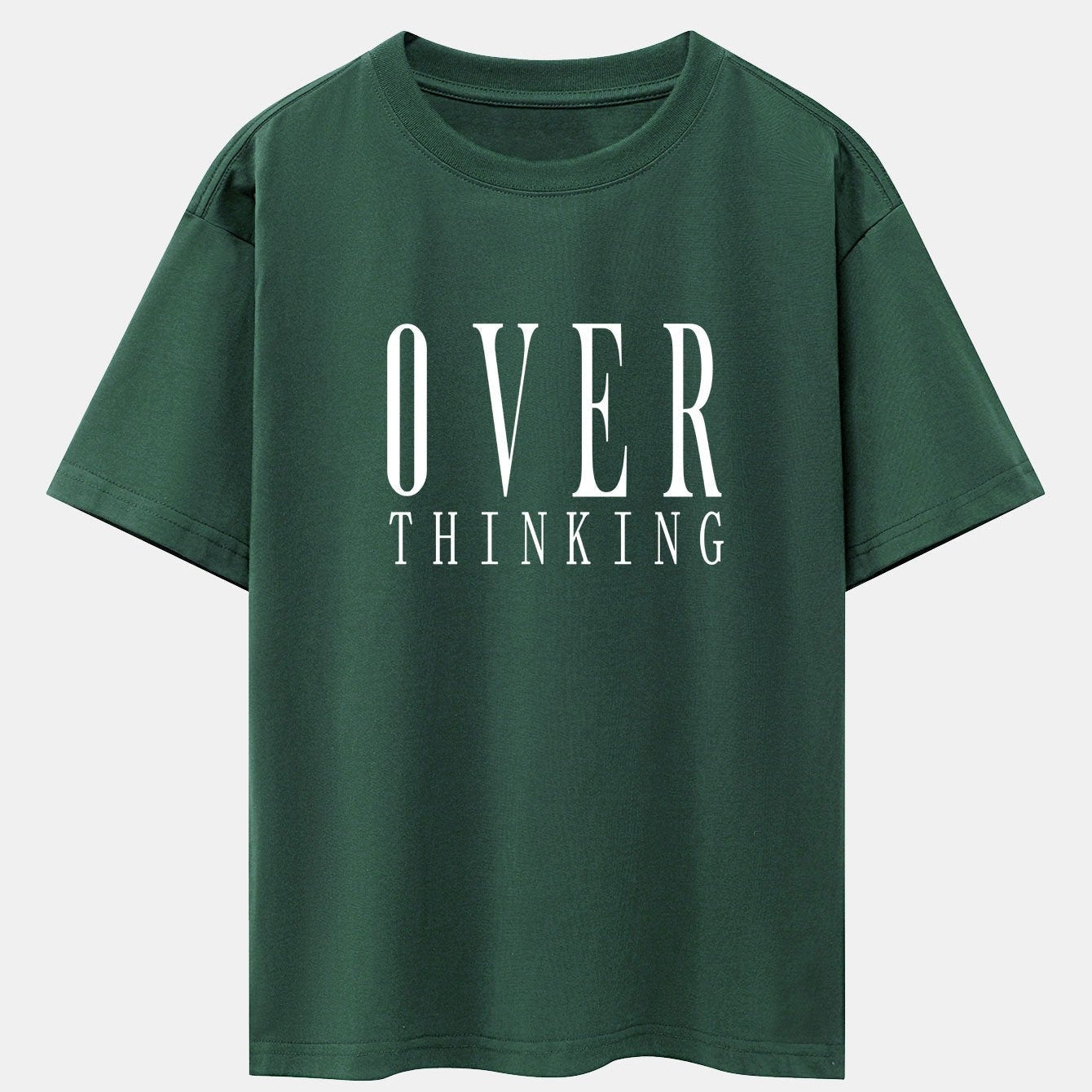 Oversized Drop Shoulder T-Shirt with Slogan Print