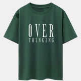 Oversized Drop Shoulder T-Shirt with Slogan Print