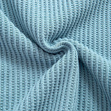 Waffle Knit Arc Hem Tee