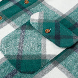Plaid Flannel Overshirt with Double Pockets