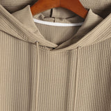 Ribbed Hooded T-Shirt for a Muscle Fit