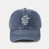 Custom Vintage Washed Cotton Baseball Cap with Personalized Slogan