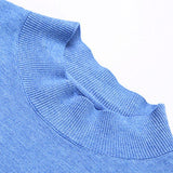 Short Sleeve Muscle-Fit Mock Neck Sweater