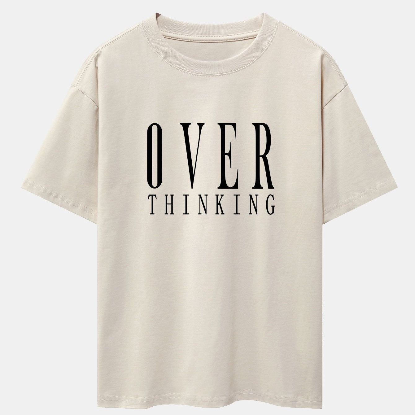 Oversized Drop Shoulder T-Shirt with Slogan Print