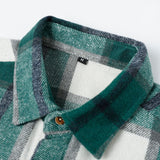Plaid Flannel Overshirt with Double Pockets