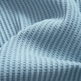 Knitted Waffle Hooded T-Shirt with Arc Hem & Drawstring Waffle Shorts