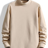 Long Sleeve Fleece Mock Neck Tee