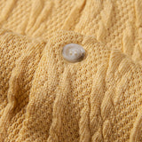 Geometric Knit Cuban Shirt with Textured Design