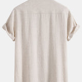 Cuban Shirt in Linen and Rayon Blend