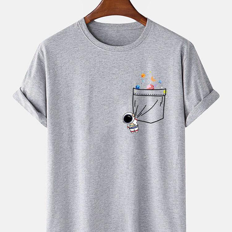 Astronaut Galaxy Pocket Graphic Tee
