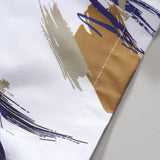 Button-Up Shirt with Brushstroke Print