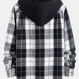 Checked Hooded Shirt