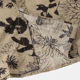 Floral Ink Print Button-Up Shirt