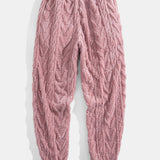 Geometric Jacquard Hoodie and Jogger Set